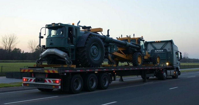 Como garantir um transporte seguro de máquinas pesadas Como garantir um transporte seguro de máquinas pesadas