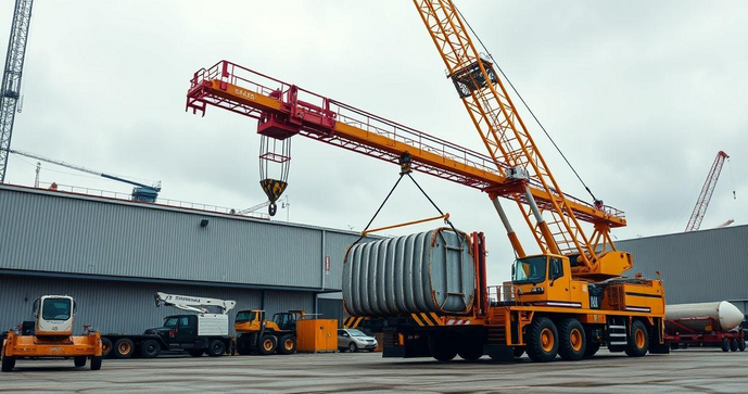 Içamento de Cargas com Guindaste: Segurança e Eficiência na Operação Içamento de Cargas com Guindaste: Segurança e Eficiência na Operação