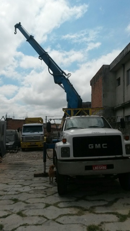 Aluguel de Guindaste Articulado Preço Santo André: - Locação de Caminhão Munck para Transporte de Vigas