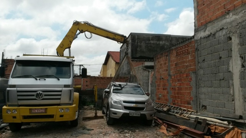 Aluguel de Munck para Levantar Viga Parque Novo Oratório - Aluguel de Munck para Transporte de Máquinas