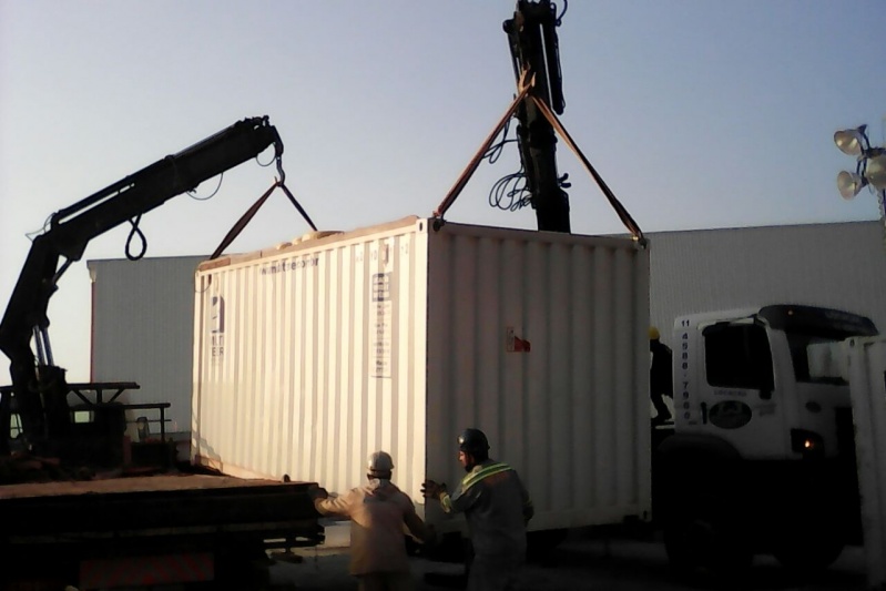 Carregamento de Container com Caminhão Munck Parque São Lucas - Transporte de Containers