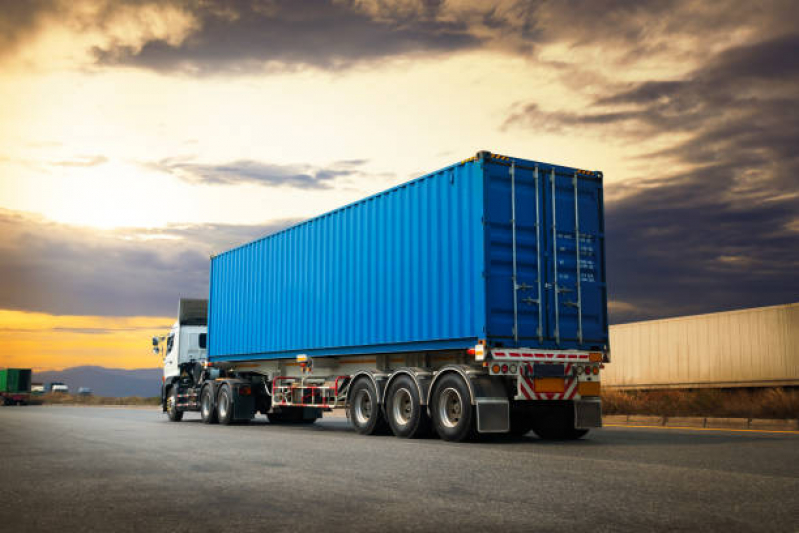 Carreta para Transporte de Container Taboão - Transportadora de Containers